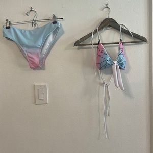 Shinobu Kocho Demon Slayer Cover Up and Swimsuit
